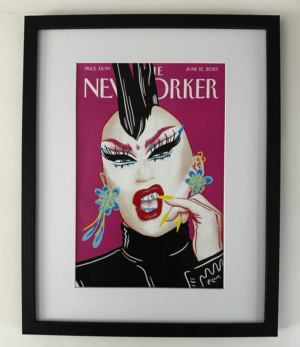 Framed 1923 New Yorker Cover June 12 “The Look Of Pride” By Sasha Velour
